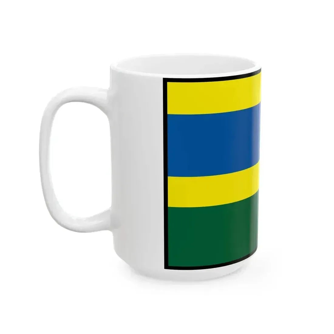Cecehov Michalovce Flag (Slovakia) White Coffee Mug - Go Mug Yourself
