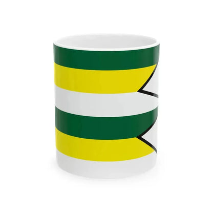 Cechynce Nitra Flag (Slovakia) White Coffee Mug 11oz - Go Mug Yourself