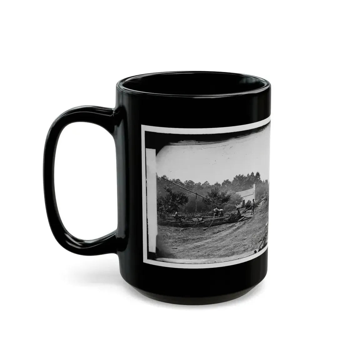 Cedar Mountain, Va. A Confederate Field Hospital (U.S. Civil War) Black Coffee Mug - Go Mug Yourself