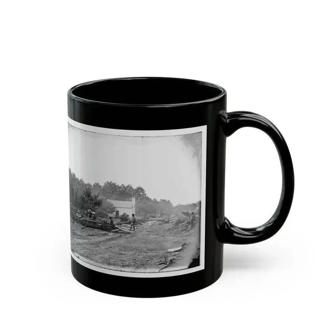 Cedar Mountain, Va. A Confederate Field Hospital (U.S. Civil War) Black Coffee Mug - Go Mug Yourself