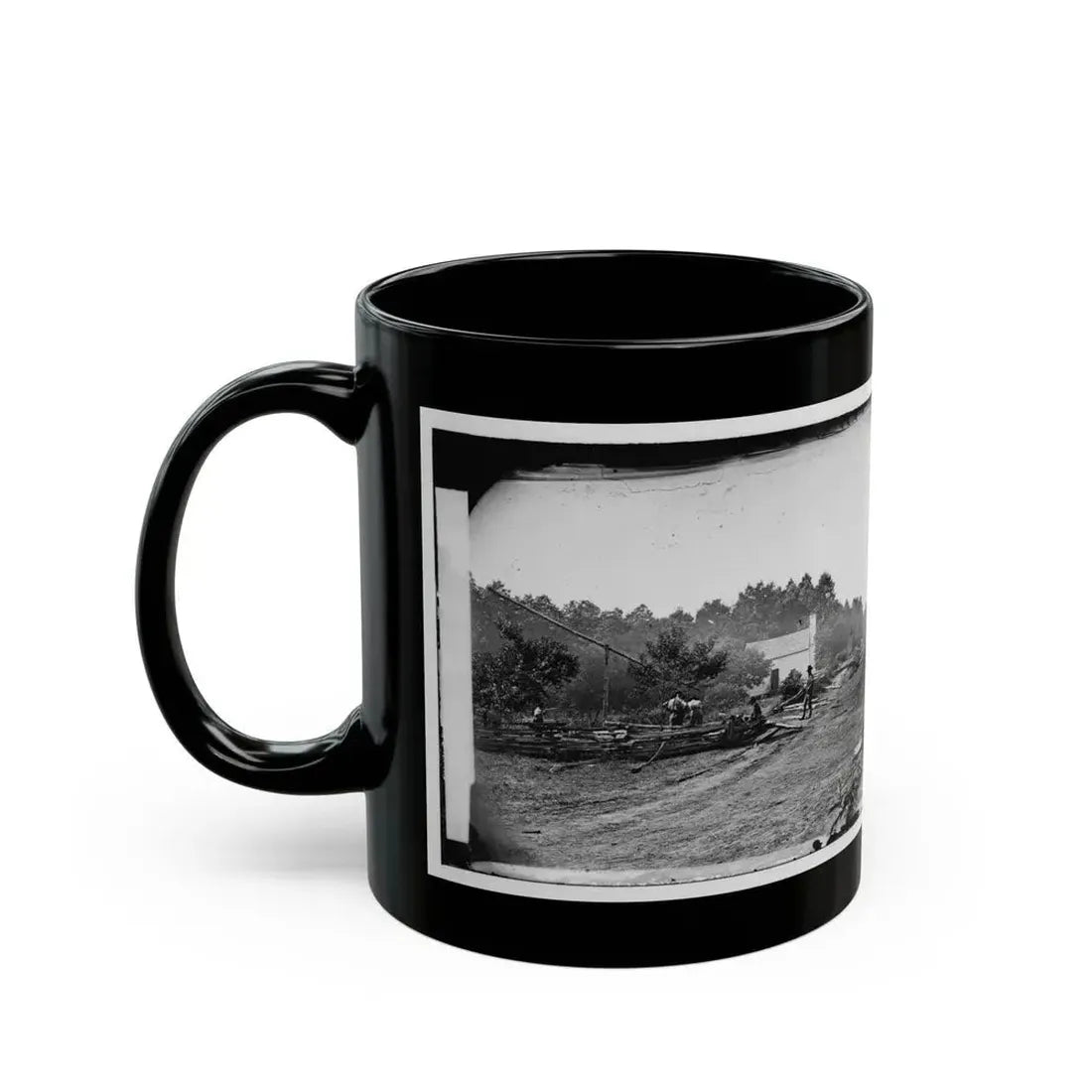 Cedar Mountain, Va. A Confederate Field Hospital (U.S. Civil War) Black Coffee Mug - Go Mug Yourself