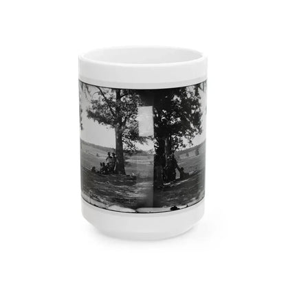 Cedar Mountain, Va. Battlefield Viewed From The West (U.S. Civil War) White Coffee Mug 15oz - Go Mug Yourself