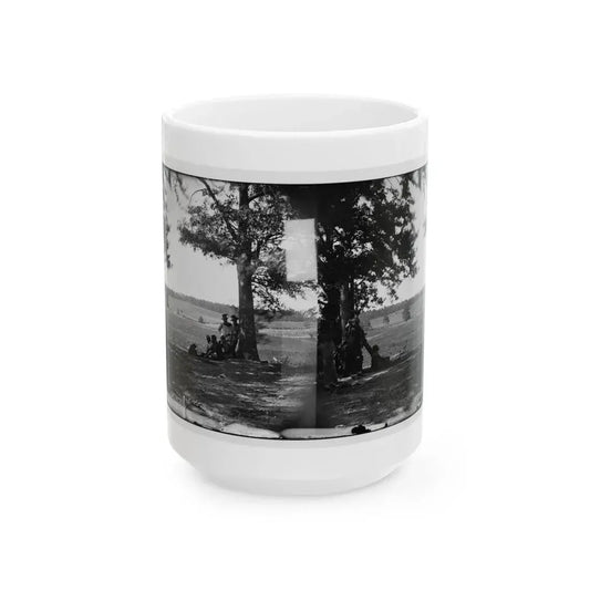Cedar Mountain, Va. Battlefield Viewed From The West (U.S. Civil War) White Coffee Mug 15oz - Go Mug Yourself