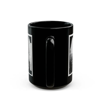 Cedar Mountain, Va. Family Group Before The House In Which Gen. Charles S. Winder (C.S.A.) Died (U.S. Civil War) Black Coffee Mug - Go Mug Yourself