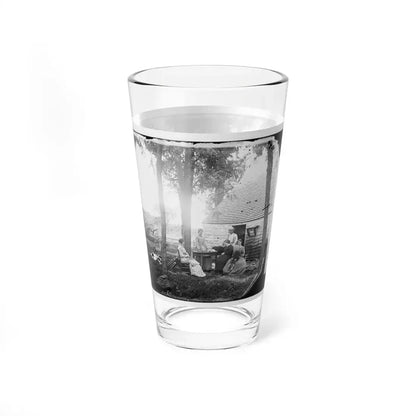 Cedar Mountain, Va. Family Group Before The House In Which Gen. Charles S. Winder (C.S.A.) Died (U.S. Civil War) Pint Glass 16oz - Go Mug Yourself