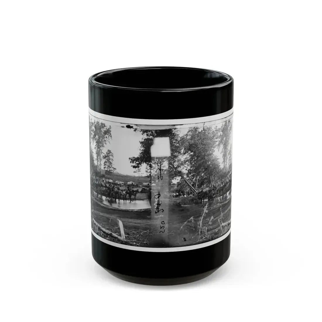 Cedar Mountain, Va. Federal Battery Fording A Tributary Of The Rappahannock On The Day Of Battle (U.S. Civil War) Black Coffee Mug 15oz - Go Mug Yourself