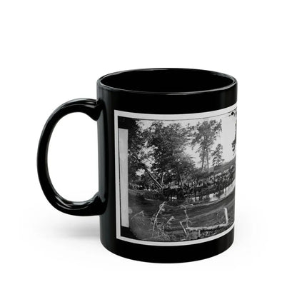 Cedar Mountain, Va. Federal Battery Fording A Tributary Of The Rappahannock On The Day Of Battle (U.S. Civil War) Black Coffee Mug - Go Mug Yourself