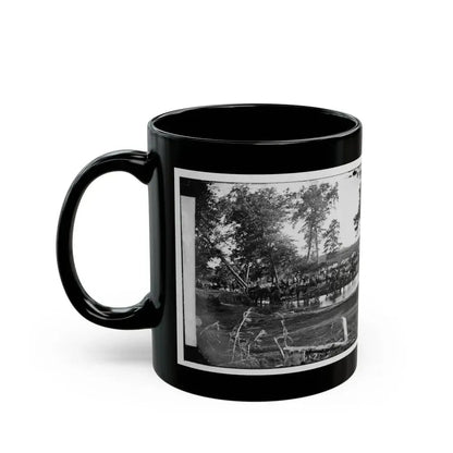 Cedar Mountain, Va. Federal Battery Fording A Tributary Of The Rappahannock On The Day Of Battle (U.S. Civil War) Black Coffee Mug - Go Mug Yourself