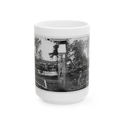 Cedar Mountain, Va. Federal Battery Fording A Tributary Of The Rappahannock On The Day Of Battle (U.S. Civil War) White Coffee Mug 15oz - Go Mug Yourself
