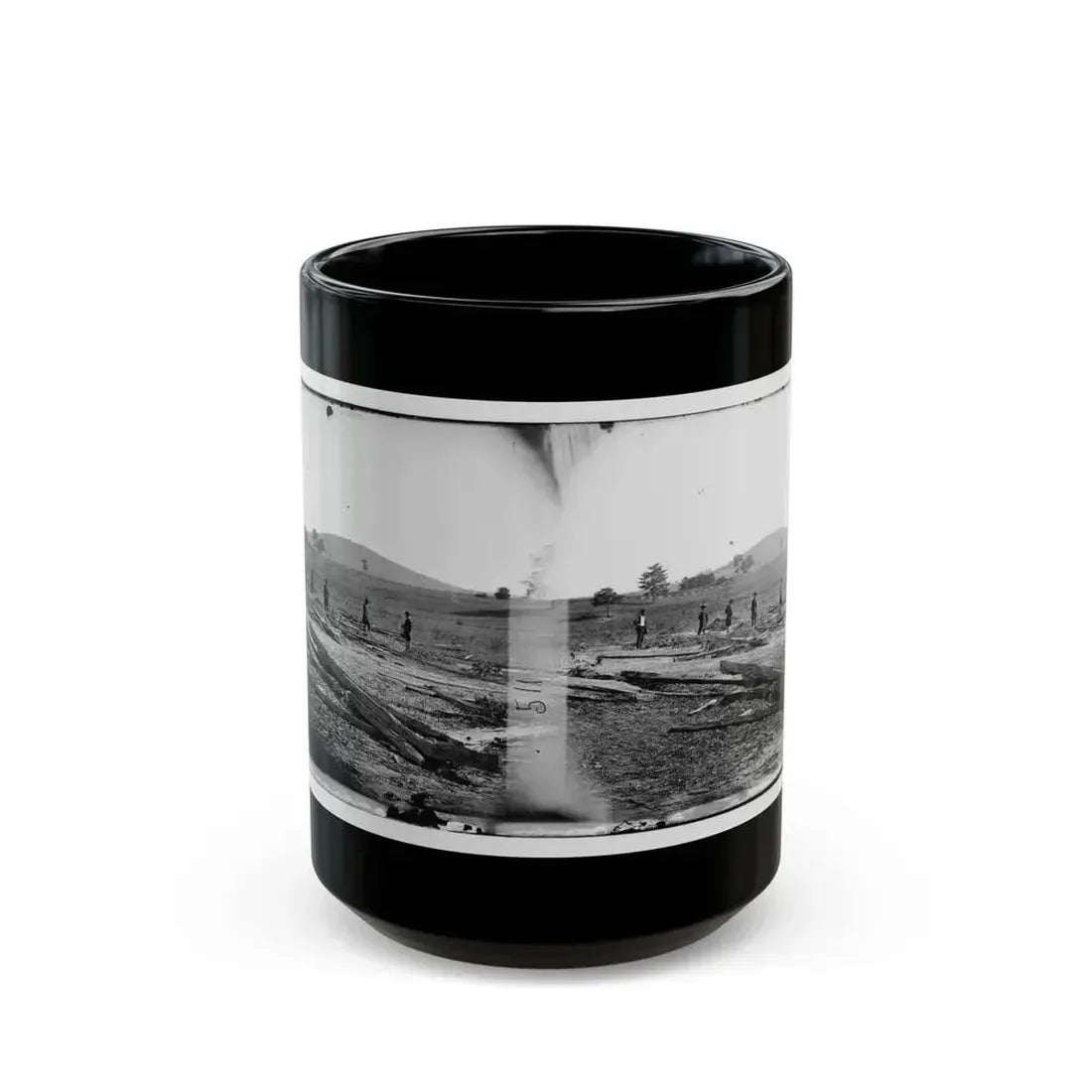 Cedar Mountain, Va. Union Graves On The Battlefield (U.S. Civil War) Black Coffee Mug 15oz - Go Mug Yourself