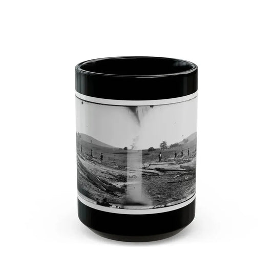 Cedar Mountain, Va. Union Graves On The Battlefield (U.S. Civil War) Black Coffee Mug 15oz - Go Mug Yourself