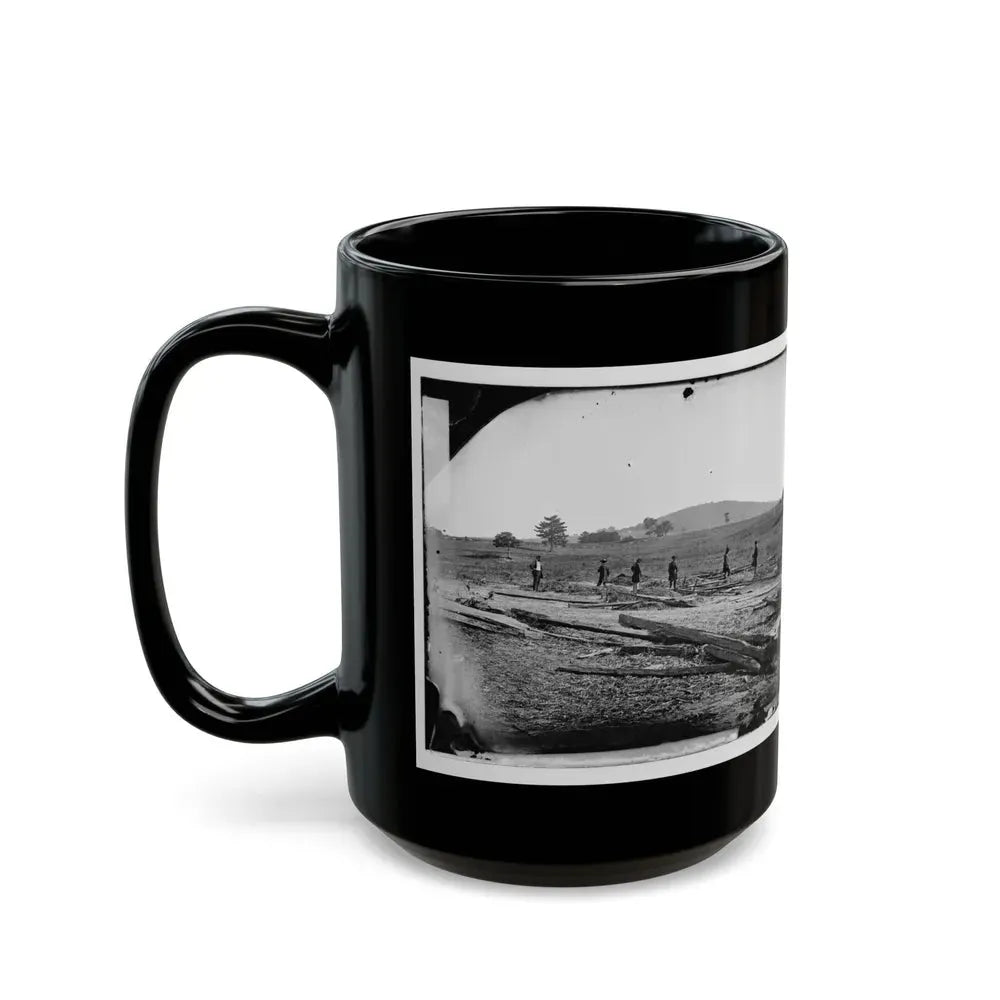 Cedar Mountain, Va. Union Graves On The Battlefield (U.S. Civil War) Black Coffee Mug - Go Mug Yourself