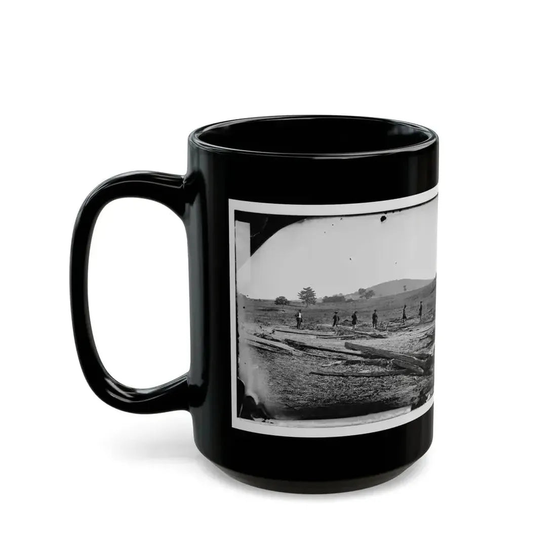 Cedar Mountain, Va. Union Graves On The Battlefield (U.S. Civil War) Black Coffee Mug - Go Mug Yourself