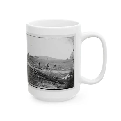 Cedar Mountain, Va. Union Graves On The Battlefield (U.S. Civil War) White Coffee Mug - Go Mug Yourself