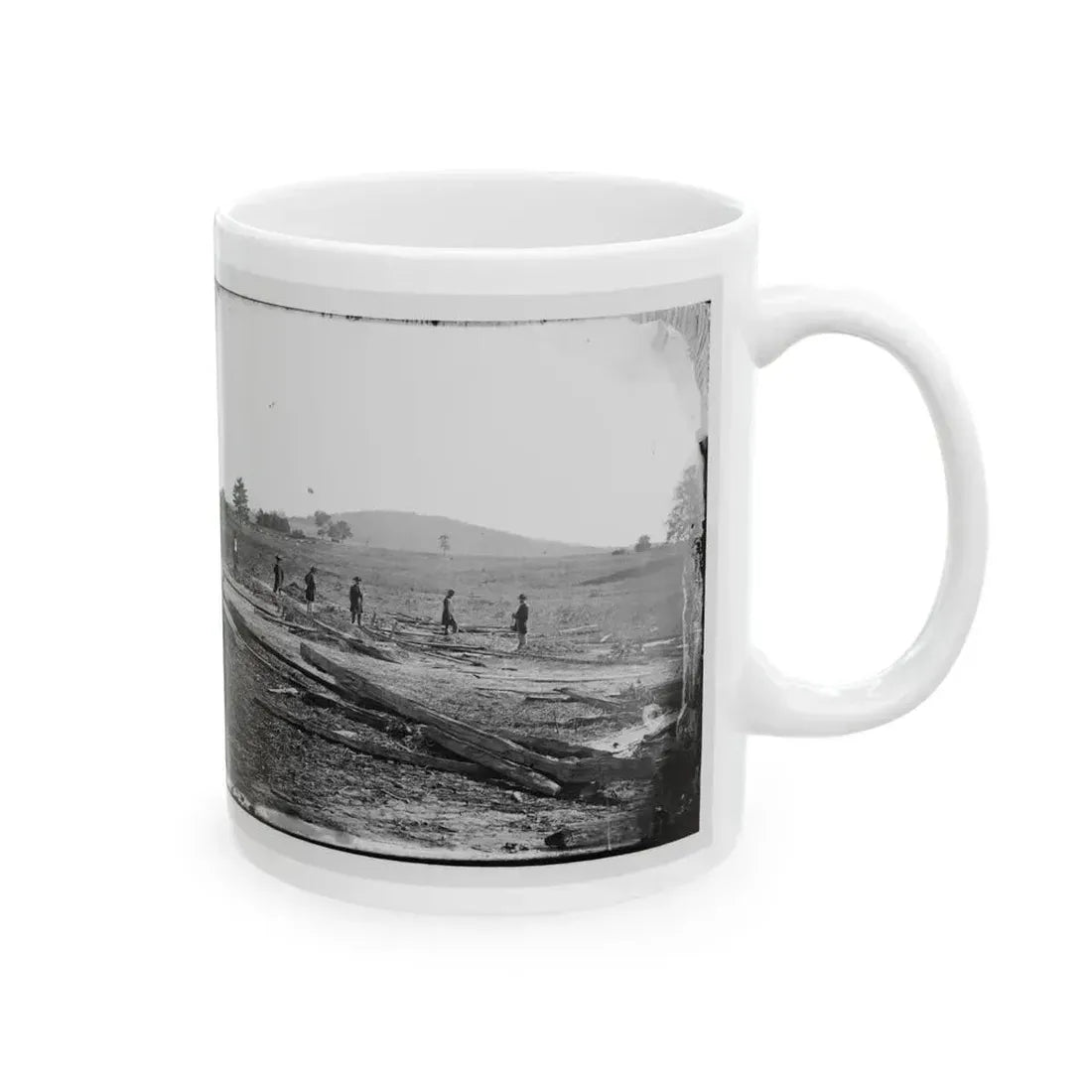 Cedar Mountain, Va. Union Graves On The Battlefield (U.S. Civil War) White Coffee Mug - Go Mug Yourself