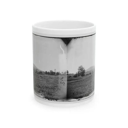Cedar Mountain, Va. View Of Battlefield With The Mountain In The Distance (U.S. Civil War) White Coffee Mug 11oz - Go Mug Yourself