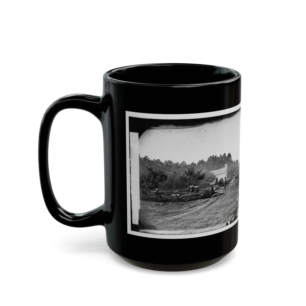 Cedar Mountain, Va. A Confederate Field Hospital (U.S. Civil War) Black Coffee Mug-Go Mug Yourself