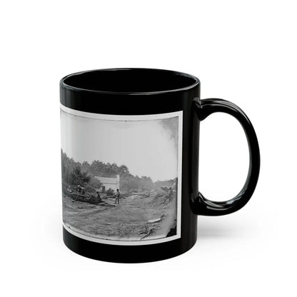 Cedar Mountain, Va. A Confederate Field Hospital (U.S. Civil War) Black Coffee Mug-Go Mug Yourself