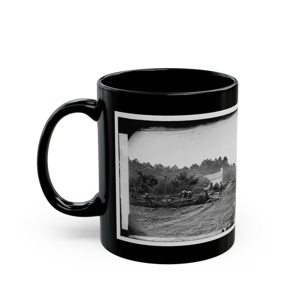 Cedar Mountain, Va. A Confederate Field Hospital (U.S. Civil War) Black Coffee Mug-Go Mug Yourself