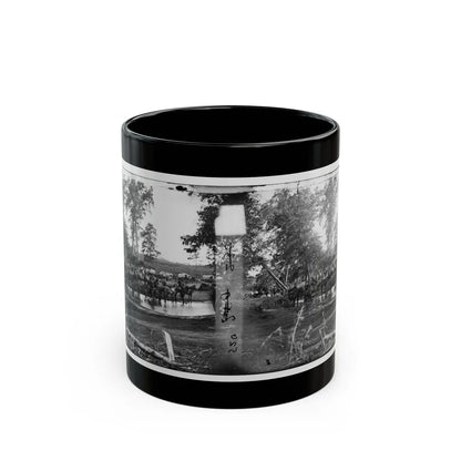 Cedar Mountain, Va. Federal Battery Fording A Tributary Of The Rappahannock On The Day Of Battle (U.S. Civil War) Black Coffee Mug-11oz-Go Mug Yourself