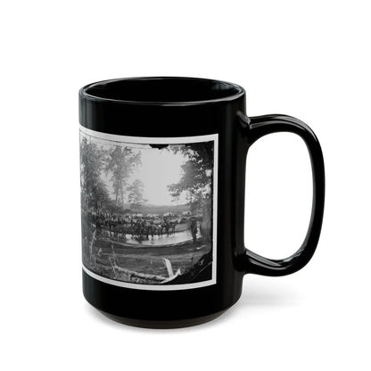 Cedar Mountain, Va. Federal Battery Fording A Tributary Of The Rappahannock On The Day Of Battle (U.S. Civil War) Black Coffee Mug-Go Mug Yourself