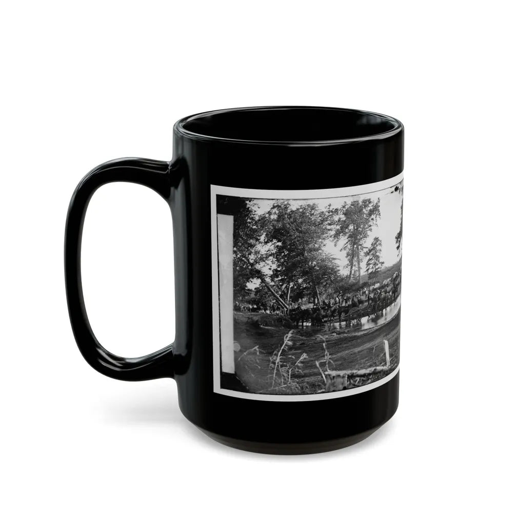 Cedar Mountain, Va. Federal Battery Fording A Tributary Of The Rappahannock On The Day Of Battle (U.S. Civil War) Black Coffee Mug-Go Mug Yourself