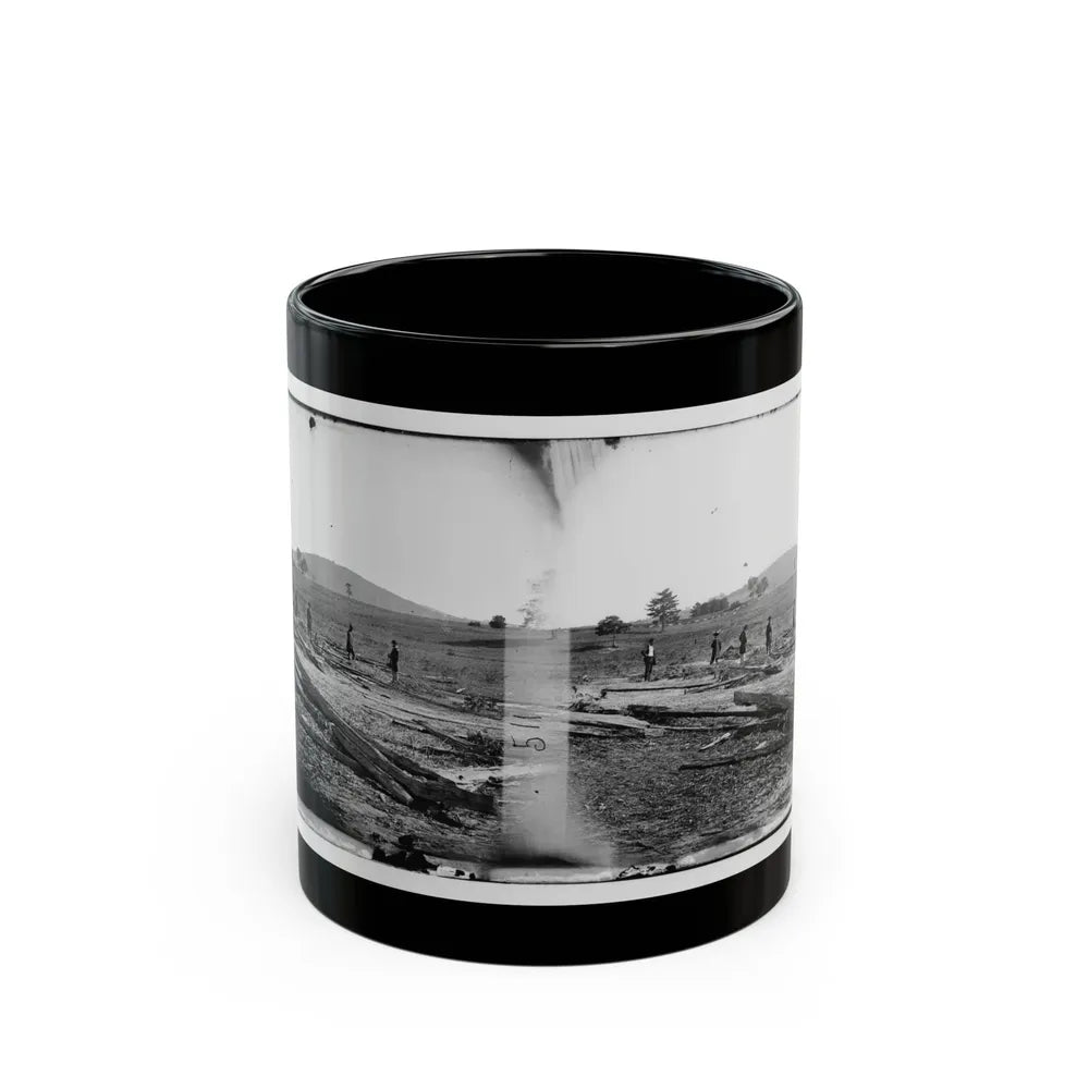 Cedar Mountain, Va. Union Graves On The Battlefield (U.S. Civil War) Black Coffee Mug-11oz-Go Mug Yourself