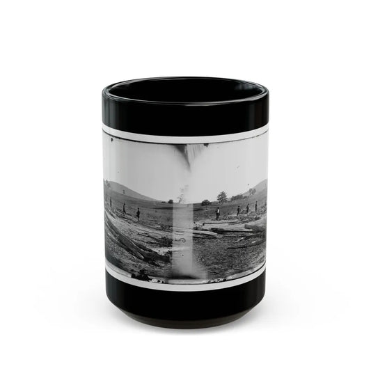 Cedar Mountain, Va. Union Graves On The Battlefield (U.S. Civil War) Black Coffee Mug-15oz-Go Mug Yourself