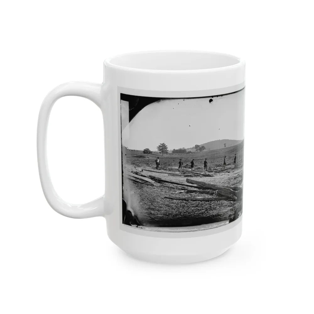 Cedar Mountain, Va. Union Graves On The Battlefield (U.S. Civil War) White Coffee Mug-Go Mug Yourself