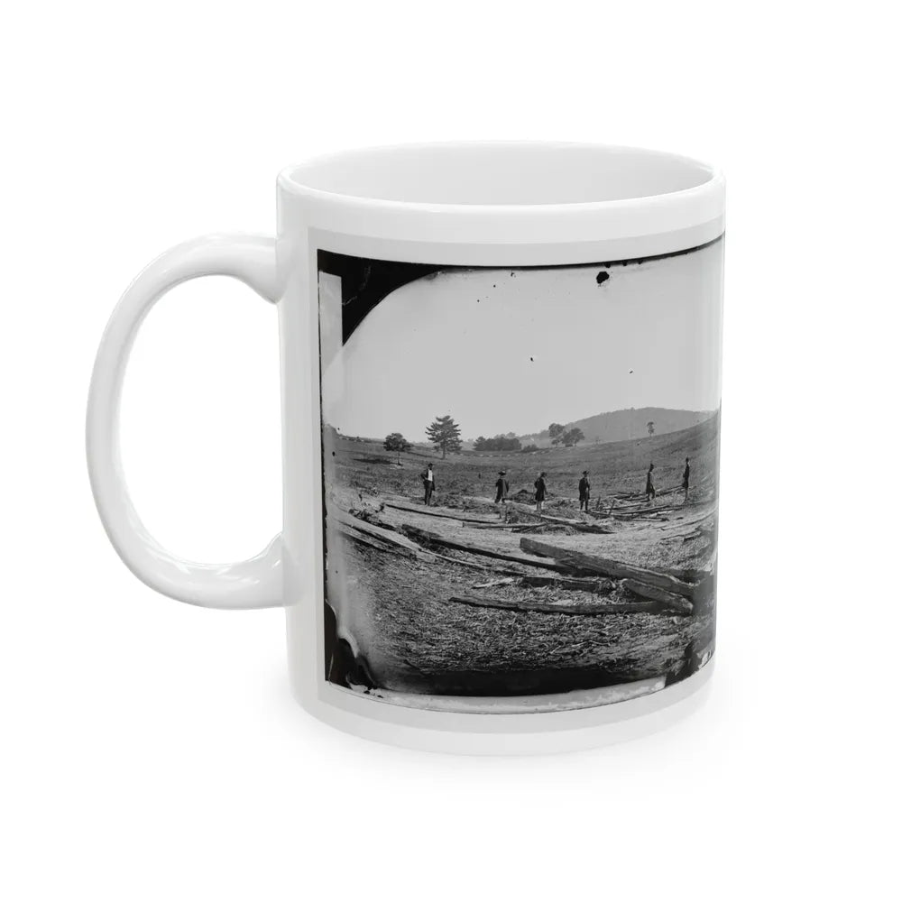 Cedar Mountain, Va. Union Graves On The Battlefield (U.S. Civil War) White Coffee Mug-Go Mug Yourself