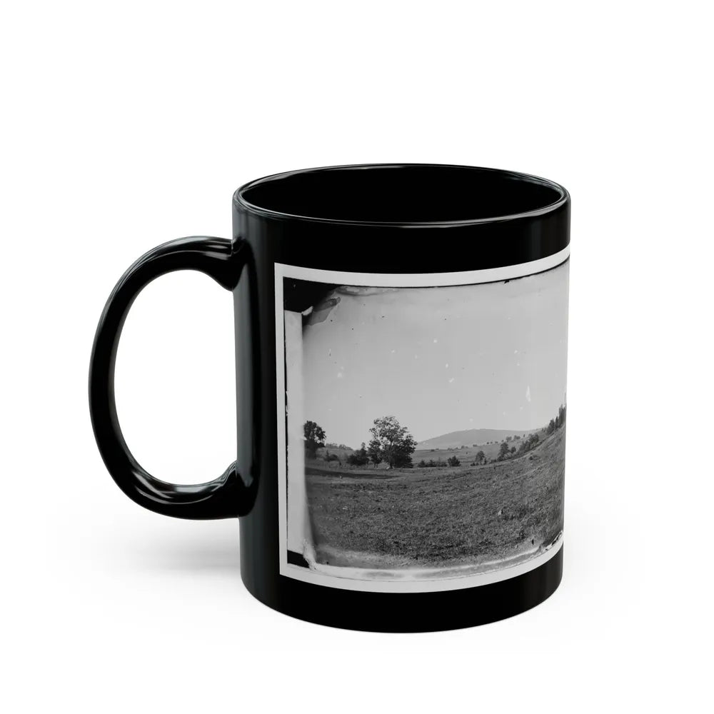 Cedar Mountain, Va. View Of Battlefield With The Mountain In The Distance (U.S. Civil War) Black Coffee Mug-Go Mug Yourself