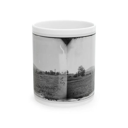 Cedar Mountain, Va. View Of Battlefield With The Mountain In The Distance (U.S. Civil War) White Coffee Mug-11oz-Go Mug Yourself