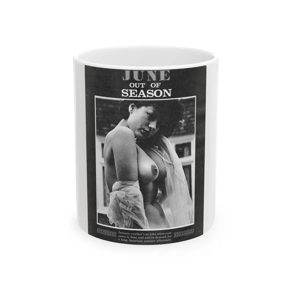 June Palmer #326 - Nude (Vintage Female Icon) White Coffee Mug-11oz-Go Mug Yourself