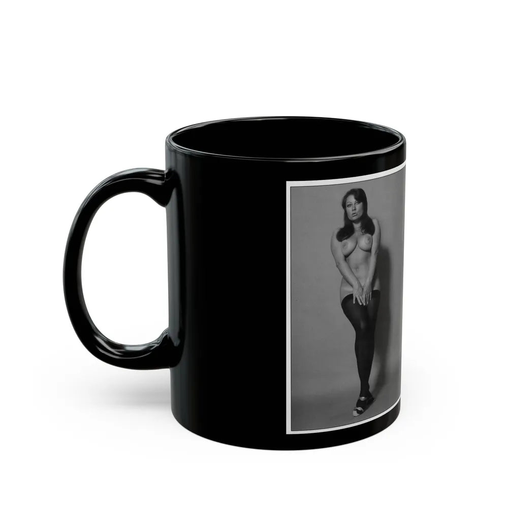 June Palmer #208 (Vintage Female Icon) Black Coffee Mug-Go Mug Yourself