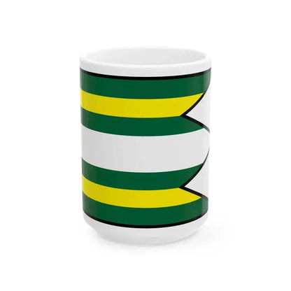 Celadice Nitra Flag (Slovakia) White Coffee Mug 15oz - Go Mug Yourself