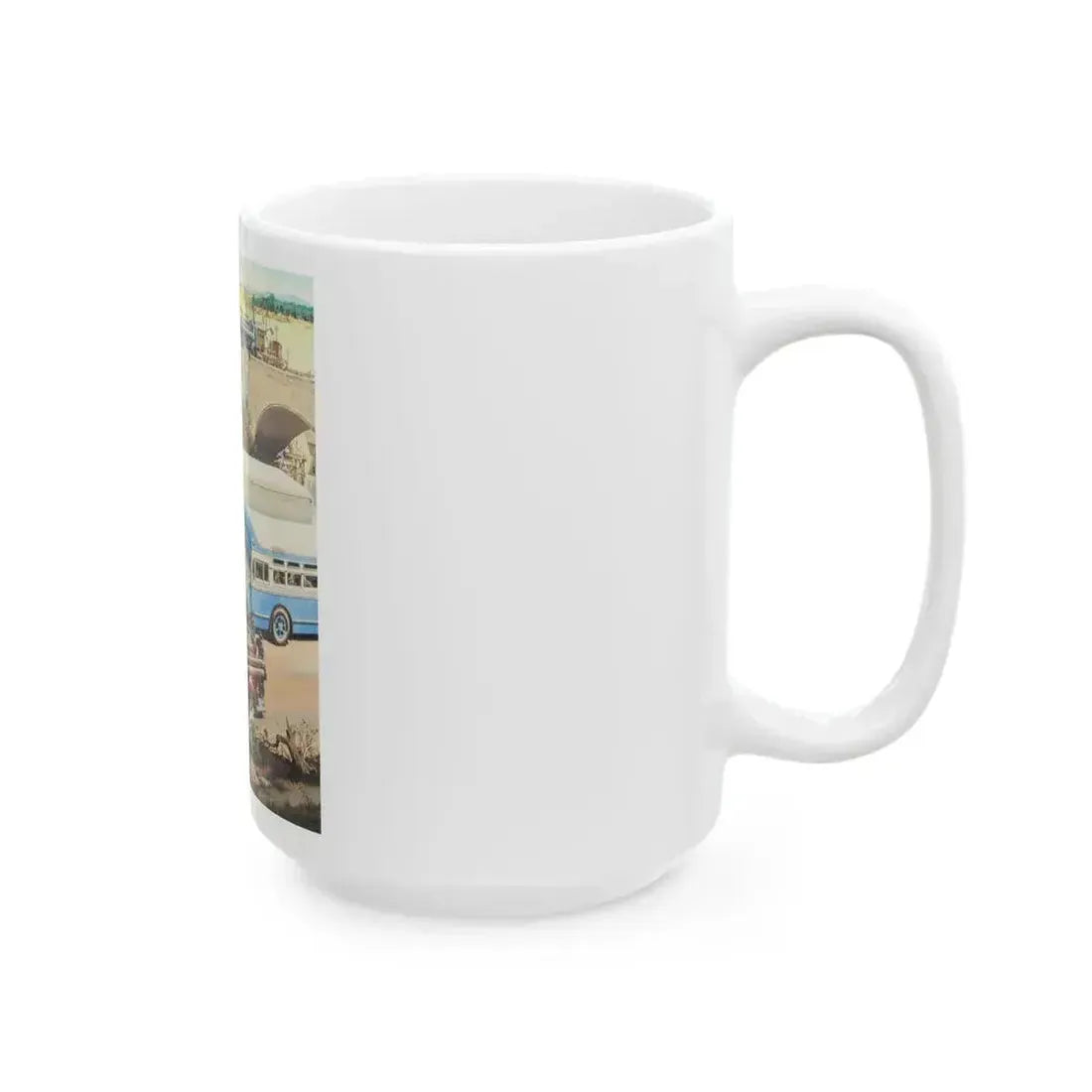 Celebrating 50 Years of Leadership, Mack Trucks advertisement for The Saturday Evening Post - White Coffee Mug - Go Mug Yourself