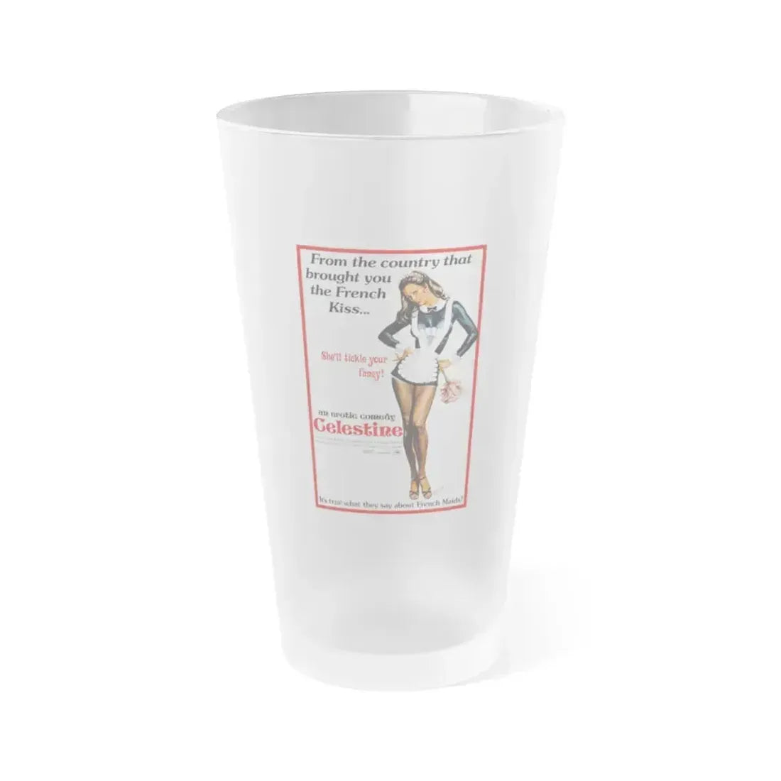 CELESTINE 1974 Movie Poster - Frosted Pint Glass 16oz 16oz Frosted - Go Mug Yourself