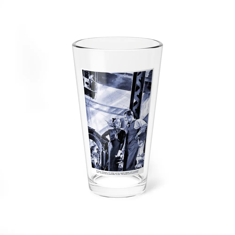 Celia Stood Spellbound, 1937 (Magazine Illustration) Pint Glass 16oz-16oz-Go Mug Yourself