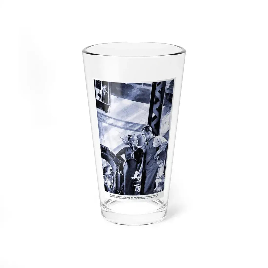 Celia Stood Spellbound, 1937 (Magazine Illustration) Pint Glass 16oz 16oz - Go Mug Yourself