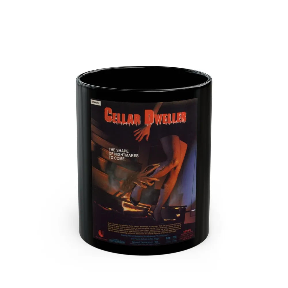 CELLAR DWELLER 1987 Movie Poster - Black Coffee Mug-11oz-Go Mug Yourself