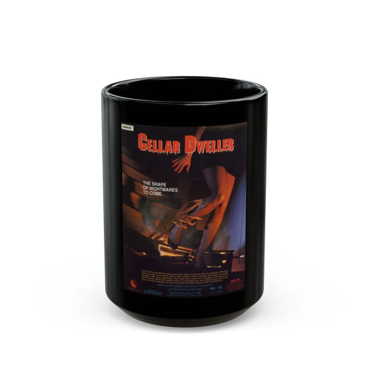 CELLAR DWELLER 1987 Movie Poster - Black Coffee Mug-15oz-Go Mug Yourself