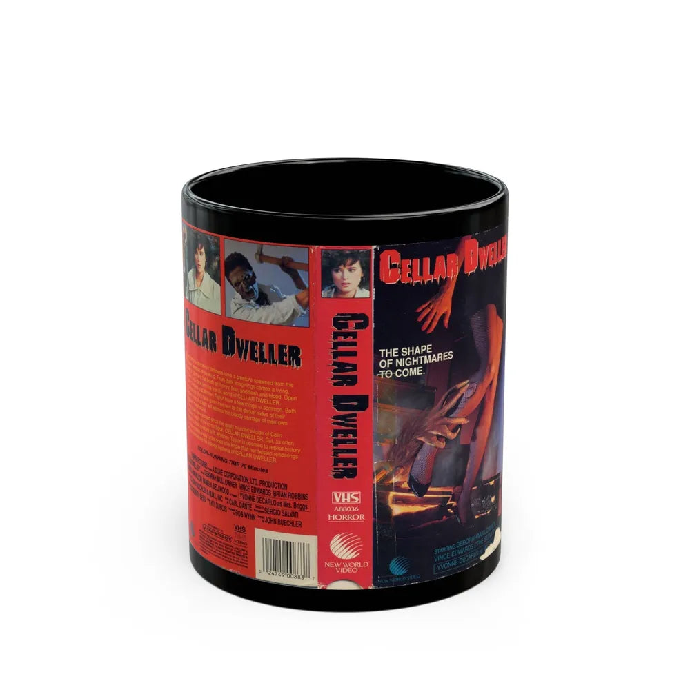 CELLAR DWELLER (VHS COVER) - Black Coffee Mug-11oz-Go Mug Yourself