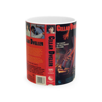 CELLAR DWELLER (VHS COVER) - White Coffee Mug-11oz-Go Mug Yourself