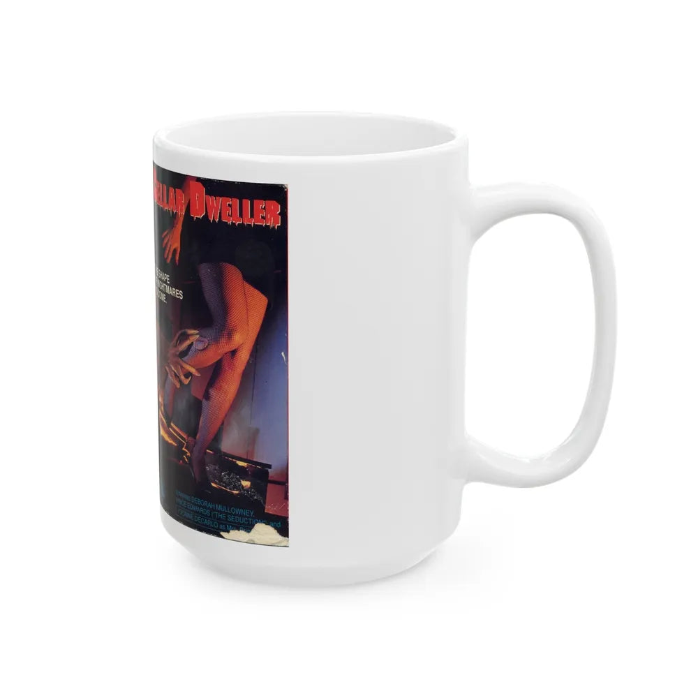 CELLAR DWELLER (VHS COVER) - White Coffee Mug-Go Mug Yourself