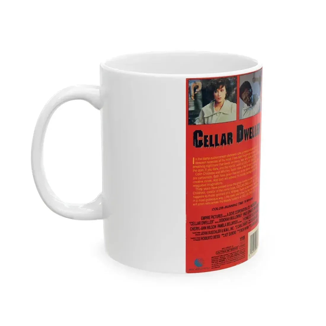 CELLAR DWELLER (VHS COVER) - White Coffee Mug - Go Mug Yourself