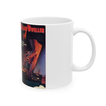 CELLAR DWELLER (VHS COVER) - White Coffee Mug-Go Mug Yourself