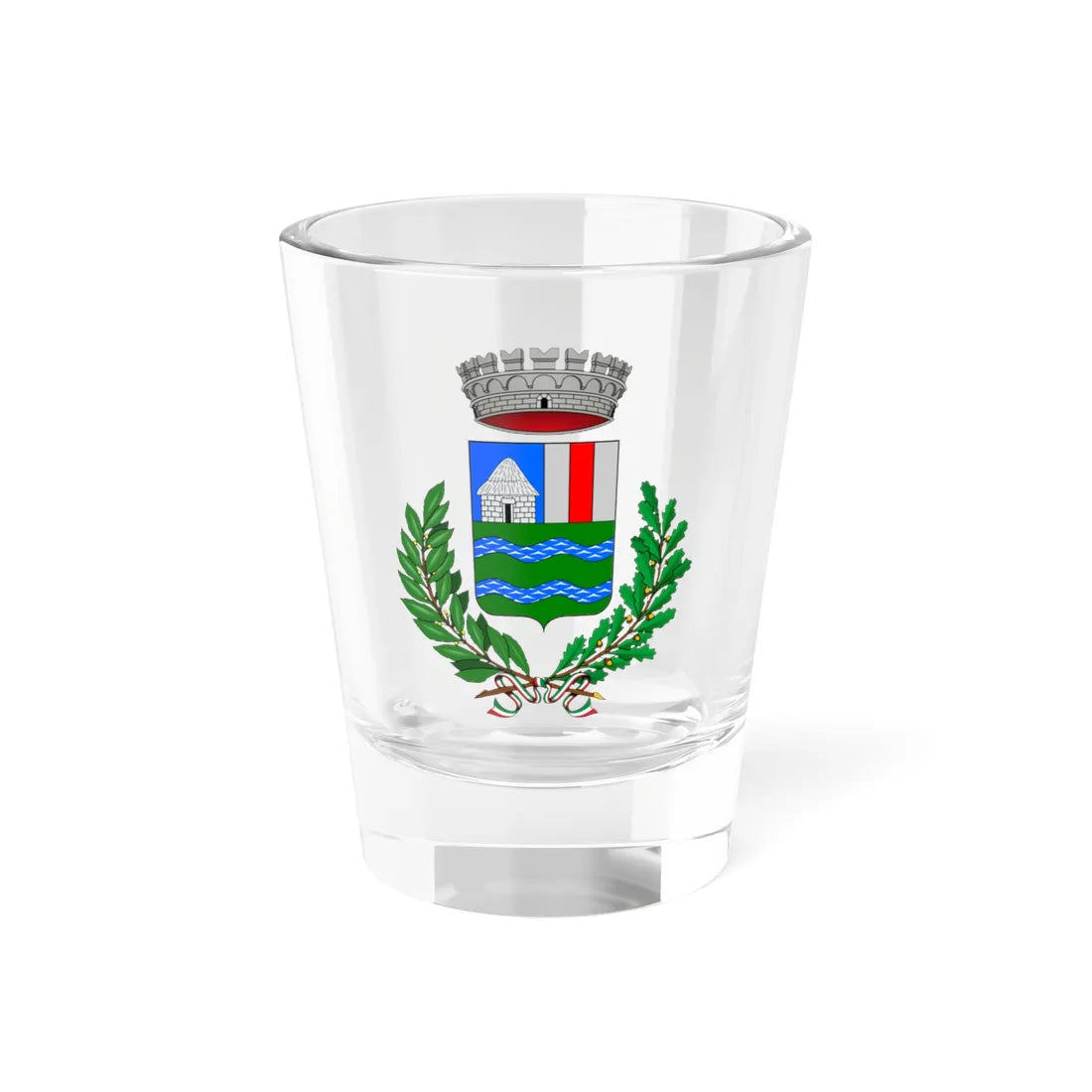 Celle di Macra-Stemma (Italy) (Coat of Arms) Shot Glass 1.5oz 1.5oz - Go Mug Yourself