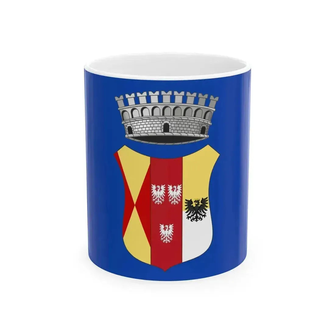 Celle Ligure-Bandiera (Italy) White Coffee Mug 11oz - Go Mug Yourself