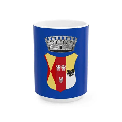 Celle Ligure-Bandiera (Italy) White Coffee Mug 15oz - Go Mug Yourself