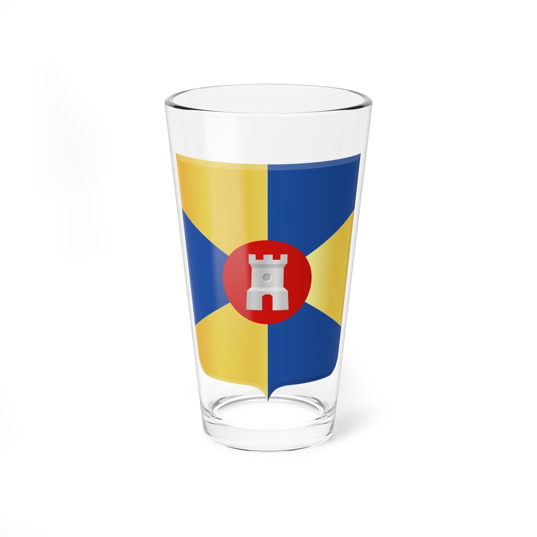 Celles wapen (Belgium) (Coat of Arms) Pint Glass 16oz - Go Mug Yourself